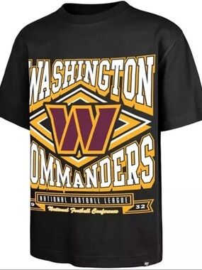Washington Commanders Short Sleeve Graphic Tee - Black